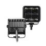 Go Rhino 750200321SCS Xplor Blackout Series Cube LED Spot Light Kit (Surface/Threaded Stud Mnt) 2x2 - Blk (Pair)