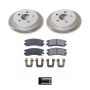 PowerStop SC1558 Semi-Coated Rotor and Low-Dust Ceramic Brake Pad Kit