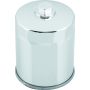 TwinPower 603114 Twin Power Evo Chrome Oil Filter With Nut Replaces H-D 63796-77A 63805-80A 63806-83