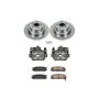 PowerStop KCOE448 OE Stock Replacement Low-Dust Ceramic Brake Pad, Rotor and Caliper Kit