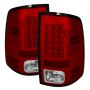 SPYDER 5077547 LED Tail Lights - Red Clear