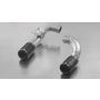 Remus 086512 1683CB 2012 BMW 3 Series F30/F31 84mm Dual Black Chrome Straight w/Carbon Insert Tail Pipe Set