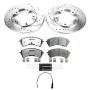 PowerStop K9057-36 Z36 Truck and SUV Carbon-Fiber Ceramic Brake Pad and Drilled & Slotted Rotor Kit