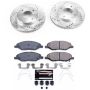 PowerStop K5862 Z23 Daily Driver Carbon-Fiber Ceramic Brake Pad and Drilled & Slotted Rotor Kit
