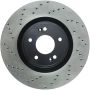 StopTech Power Slot 10-13 Hyundai Genesis Coupe Track & R-Spec Front Right Drilled Rotor