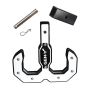 GEN-Y Hitch GH-0071-W Gen-Y Hulk 2.0 16K Tow Hook 2in Shank w/GH-009 Reducer Sleeve/GH-099 Pin/GH-011 Clip - Black/White