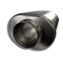 Ticon 116-08913-0100 Industries 12in Overall Length 3.5in Oval Titanium Muffler - 3.5in Center In/Center Out