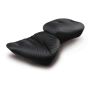 Mustang Motorcycle 76049 Mustang 00-15 Harley Softail Standard Rear Tire Wide Touring 1PC Seat Regal - Black