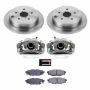 PowerStop KCOE6977 OE Stock Replacement Low-Dust Ceramic Brake Pad, Rotor and Caliper Kit