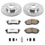 PowerStop K3140-26 Z26 Street Performance Ceramic Brake Pad and Drilled & Slotted Rotor Kit