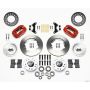 Wilwood 140-11811-R Forged Dynalite Front Kit 11.00in Red 49-54 Chevy / 53-62 Corvette
