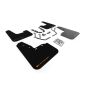 Rally Armor MF60-UR-BLK/OR Black Mud Flap/Orange Logo