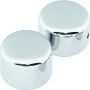Bikers Choice 490050 72-99 FL FLT FXWG Softail 88-94 Chrome Front Axle Cap Set