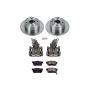 PowerStop KCOE4991 OE Stock Replacement Low-Dust Ceramic Brake Pad, Rotor and Caliper Kit