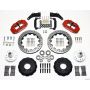 Wilwood 140-10238-DR Narrow Superlite 6R Front Hub Kit 12.88in Drill Red Large GM 57-70 Drop Spindle