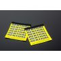 Renthal G257 Team clean Grip - Yellow/White/Black
