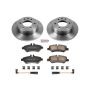 PowerStop KOE6197 OE Stock Replacement Low-Dust Ceramic Brake Pad and Rotor Kit