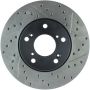 Stoptech 127.40036L 06-08 Civic GX / 02-04 CR-V / 98-02 Honda Accord V6 / 03-07 Accord 4 cyl/V6 MT Slotted & D