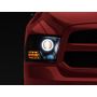 Raxiom 09-18 RAM 1500 Super White LED Halo Projector Headlights- Black Housing (Clear Lens)