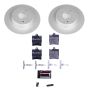 PowerStop ESK627 Genuine Geomet Coated Rotors, ECE-R90 Brake Pads + Hardware Kit