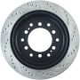 Stoptech 127.44128R Power Slot 03-09 Toyota 4 Runner / 03-09 Lexus GX470 Drilled & Slotted Right Rear Rotor