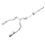 AWE Tuning 3015-32205 4th Gen GM 1500 5.3L 0FG Catback Split Rear Exit (Flat Bumper) - Quad Chrome Tips