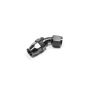 Radium Engineering 14-0635 8AN HOSE END, 45 DEGREE, PTFE, BLACK