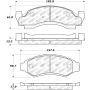 Stoptech 305.03750 Street Select Brake Pads - Front