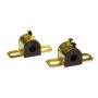Prothane Universal 90 Deg Greasable Sway Bar Bushings - 11/16in - Type B Bracket - Black