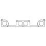 Cometic Gasket C5424 Cometic Chevy Gen1 SB V8 .064in AM Exhaust Mani Gskt Set-1.700in x 1.700in D Ports