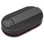 EDELBROCK EDE41153 Billet Alum. Single Carb A/C - Small Oval- Black