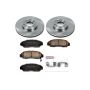 PowerStop KOE2309 OE Stock Replacement Low-Dust Ceramic Brake Pad and Rotor Kit