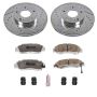 PowerStop K1041-26 Z26 Street Performance Ceramic Brake Pad and Drilled & Slotted Rotor Kit