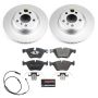 PowerStop ESK6032 Genuine Geomet Coated Rotors, ECE-R90 Brake Pads + Hardware Kit