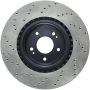 StopTech Power Slot 10-13 Hyundai Genesis Coupe Track & R-Spec Front Left Drilled Rotor