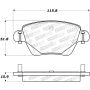 Stoptech 308.09110 Street Brake Pads