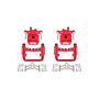 PowerStop S2596 Red Powder Coated Calipers