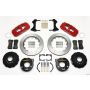Wilwood 140-10953-R AERO4 Rear P-Brake Kit 14.00in Red 58-64 Olds/Pontiac Ends 2.81in Offset