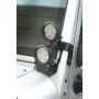Rugged Ridge 07-18 Jeep Wrangler JK Semi-Gloss Black A Pillar Light Mount
