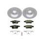 PowerStop ESK981 Genuine Geomet Coated Rotors, ECE-R90 Brake Pads + Hardware Kit