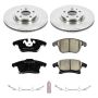 PowerStop KOE6399 OE Stock Replacement Low-Dust Ceramic Brake Pad and Rotor Kit