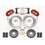 Wilwood 140-12911-R Narrow Superlite 6R Front Hat Kit 14.00in Red 2005-Up Mazda Miata w/ Lines