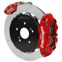 Wilwood 140-16347-R Narrow Superlite 4R Front Hat Kit 12.88in Drill Red Honda S2000