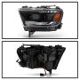 SPYDER 5087645 High-power LED Module (High Beam And Low Beam) Equipped Headlights - Black
