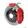 Wilwood 140-14883-R Narrow Superlite 4R-MC4 Red Rear Kit 12.88in Slotted Rotor 88-96 Chevy Corvette C4