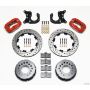 Wilwood 140-2118-DR Forged Dynalite P/S Rear Kit Drilled Red New Big Ford 2.50in Offset