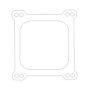 Cometic Gasket C5281 Cometic Holley 4 Barrel 4150 Style .047in Fiber Carburetor Gasket - 4.500in x4.500in - Open Plenum