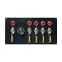MOROSO MOR74139 Fiber Design Switch Panel - Black/Black