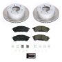 PowerStop SC8430 Semi-Coated Rotor and Low-Dust Ceramic Brake Pad Kit