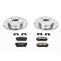 PowerStop K741 Z23 Daily Driver Carbon-Fiber Ceramic Brake Pad and Drilled & Slotted Rotor Kit